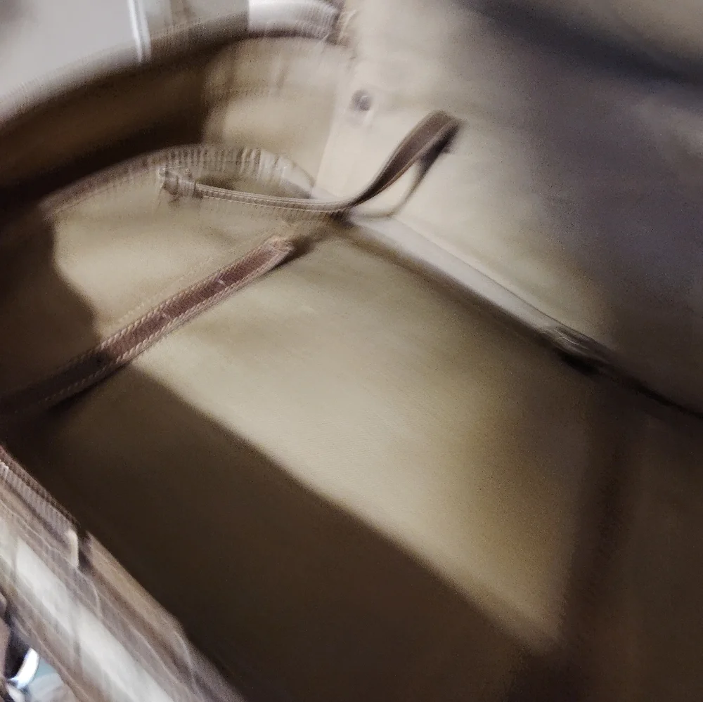 Gucci Brown and Tan Luggage Travel Bag with Leather Trim - Picture 5 of 7